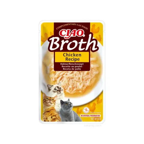 INABA Ciao Broth Bulion o Smaku Kurczaka dla Kotów 40g