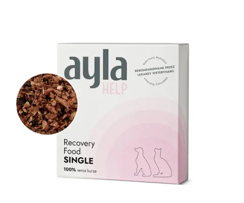 AYLA HELP Recovery Food Single - Serca Kurze Liofilizowane dla Kotów i Psów 38g