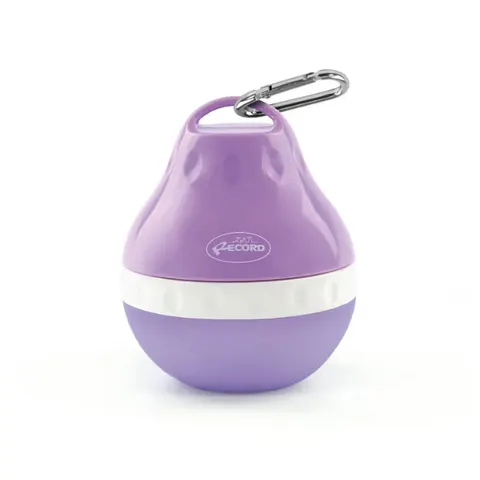 Record Przenośna butelka, poidło na wodę dla psa - fioletowa Record Mini Bubble - 160ml