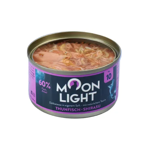 MOONLIGHT - DINNER nr 10 - naturalna karma z tuńczykiem i shirasu - 80 g x 10 szt.