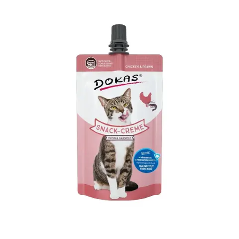 DOKAS Krem w tubce - kurczak i krewetki dla kotów - 90 g