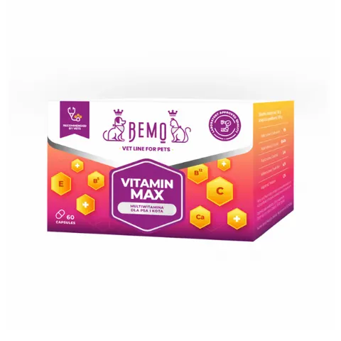 BEMO Vitamin Max - multiwitamina dla psów i kotów - 60 szt.