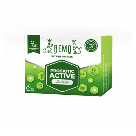 BEMO Probiotic Active - probiotyk dla psów i kotów - 20 szt.