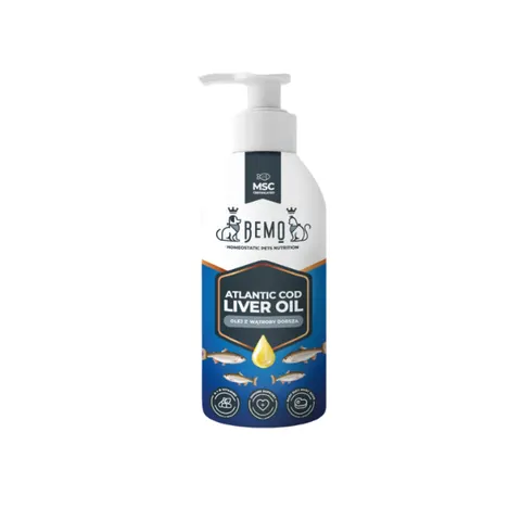 BEMO Atlantic Cod Liver Oil - Olej z wątroby dorsza dla psa i kota
