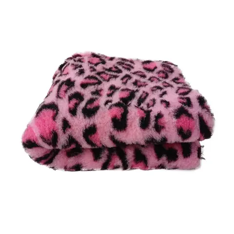 DRY BED Legowisko antypoślizgowe dla psów - leopard różowy