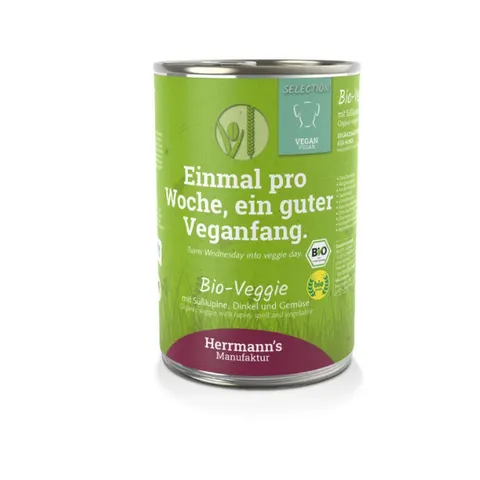 HERRMANN'S Manufaktur Karma warzywna - łubin z orkiszem dla psów - 400 g