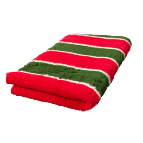 DRY BED Legowisko antypoślizgowe dla psów - pasy świąteczne