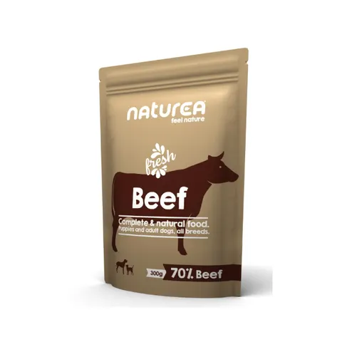 NATUREA Karma mokra dla szczeniąt i psów - wołowina - 300 g