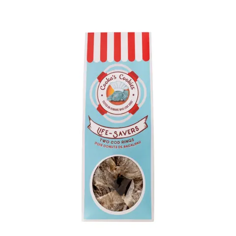 Cooka’s Cookies Ringi ze skóry dorsza- przysmaki dla psów - 45 g