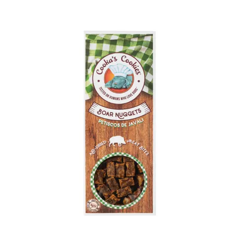 Cooka’s Cookies Nuggetsy z dzika - przysmaki dla psów - 60 g