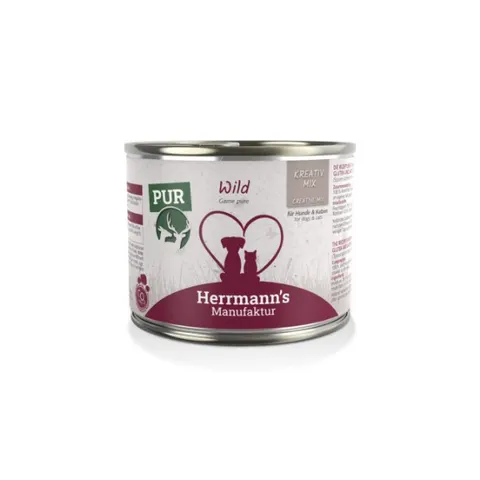 HERRMANN'S MANUFAKTUR BIO Karma z ekologicznej dziczyzny dla psów i kotów