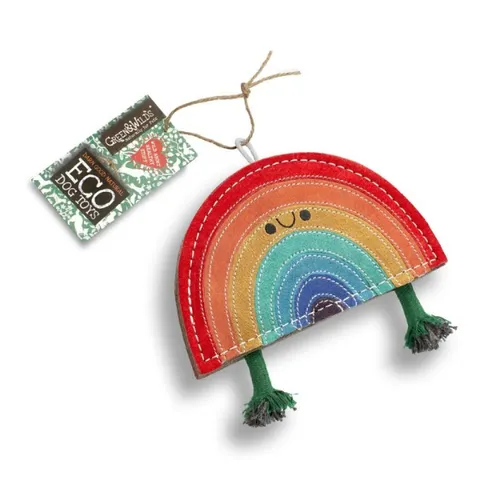 GREEN & WILD'S Rainbow Warrior - zabawka dla psa - tęcza