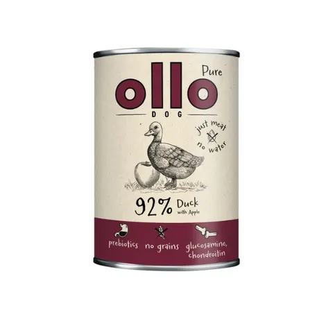 OLLO Kaczka z jabłkiem - karma mokra PURE dla psa - 400 g