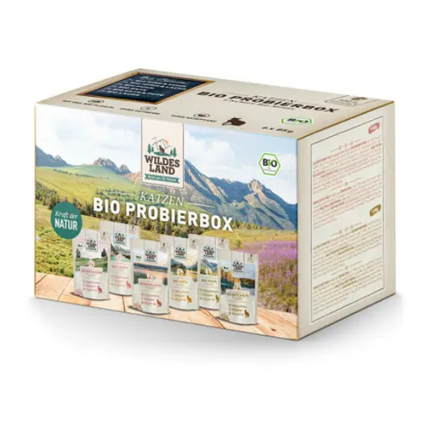 WILDES LAND CAT BIO Box próbny karm bio dla kotów