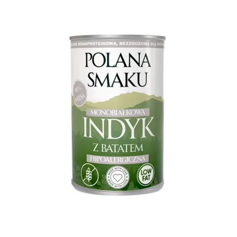 POLANA SMAKU Indyk z batatami - karma mokra dla psów - 400 g