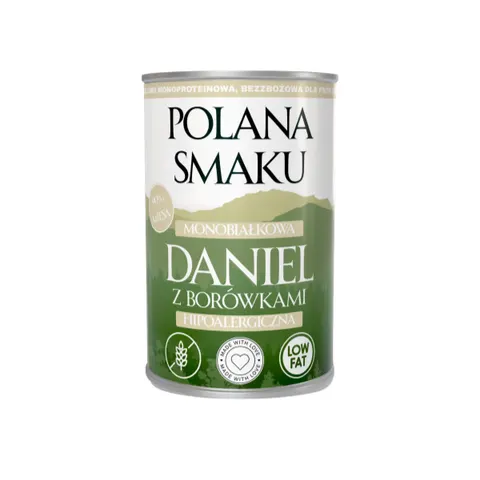POLANA SMAKU Daniel z borówkami - karma mokra dla psów - 400 g