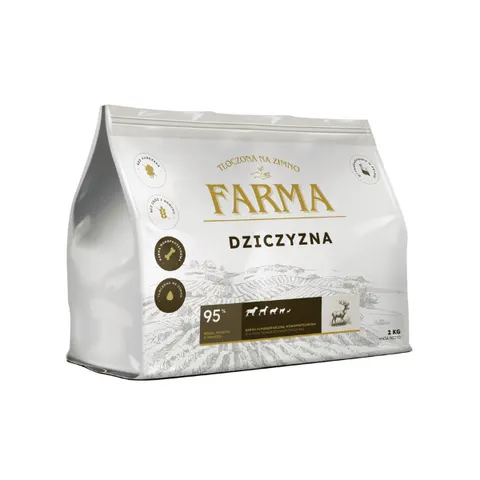 FARMA Karma tłoczona na zimno dla psów - dziczyzna