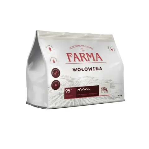 FARMA Karma tłoczona na zimno dla psów - wołowina