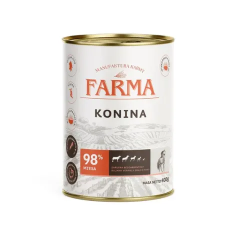 FARMA Konina - karma mokra dla psa - 400 g