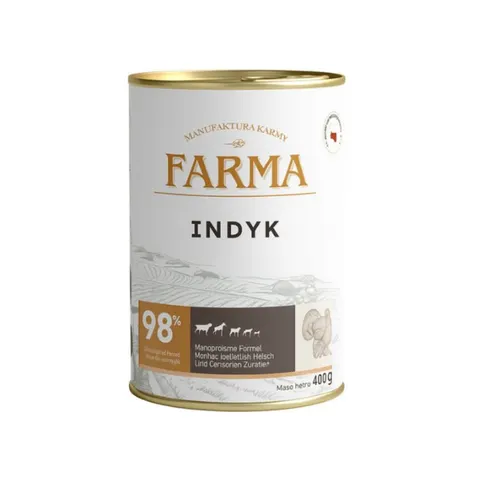 FARMA Indyk - karma mokra dla psa - 400 g