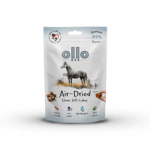 OLLO SOFT CUBE Przysmaki w kształcie kostek z koniny dla psów - 80 g