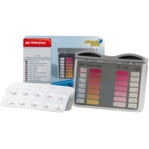 Tester do mierzenia pH/Cl + 2x20 tabletek