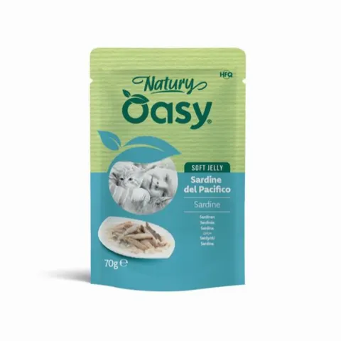 OASY NATURY Karma uzupełniająca dla kotów - sardynki - 70 g