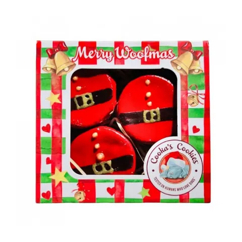 Cooka’s Cookies SANTA'S BELLY MACARONS Ciasteczka Świąteczne - 3 szt.