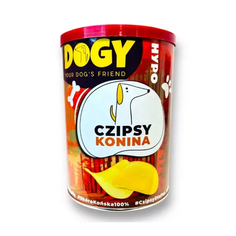 DOGY Czipsy z koniny - gryzaki dla psów - 75 g