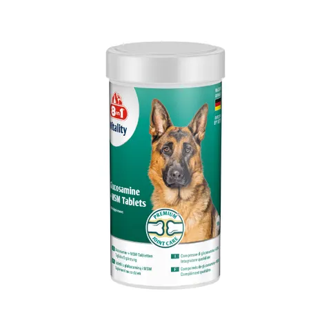 8in1 Vitality Glukozamina z MSM dla psów - 55 tabletek