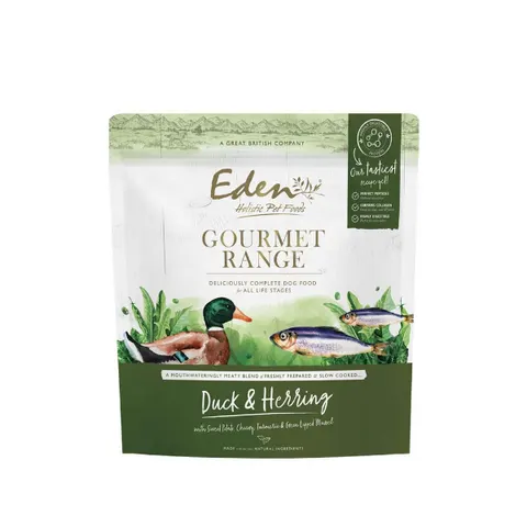EDEN GOURMET Kaczka i śledź - karma sucha dla psów