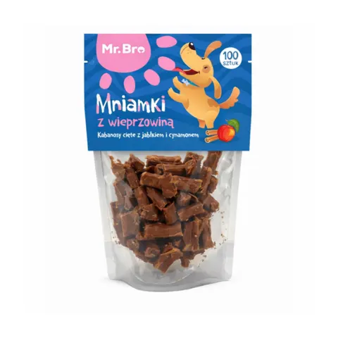 MR BRO Mniamki Przysmaki z wieprzowiny dla psów - 80 g