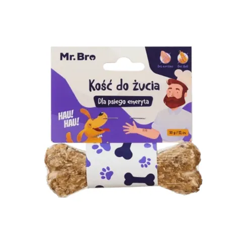 MR BRO Kość do żucia dla psiego emeryta - 12 cm