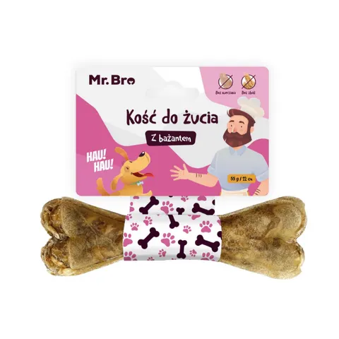 MR BRO Kość do żucia z bażantem - 12 cm