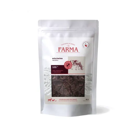 FARMA Trenerki z wołowiny dla psów - 80g