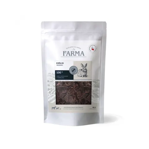 FARMA Trenerki z królika dla psów - 80g