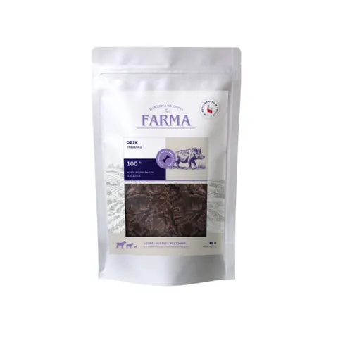 FARMA Trenerki z dzika dla psów - 80g