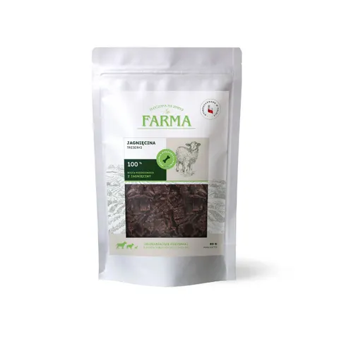 FARMA Trenerki z jagnięciny dla psów - 80g