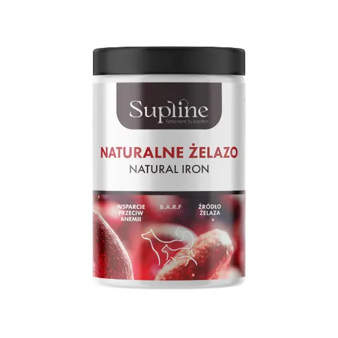 SUPLINE Naturalne żelazo (hemoglobina) dla psów i kotów - 200 g