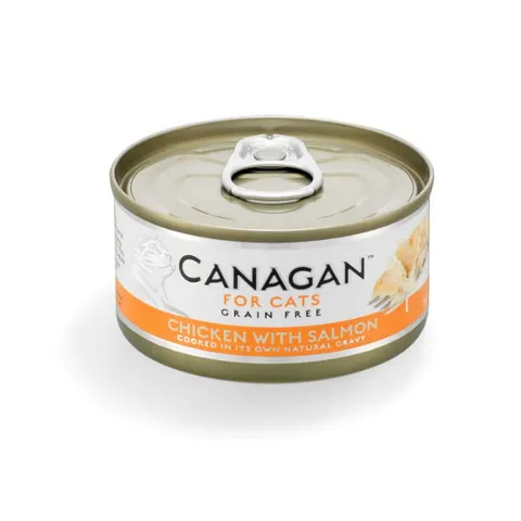 CANAGAN Kurczak z łososiem - karma mokra dla kotów - 75 g