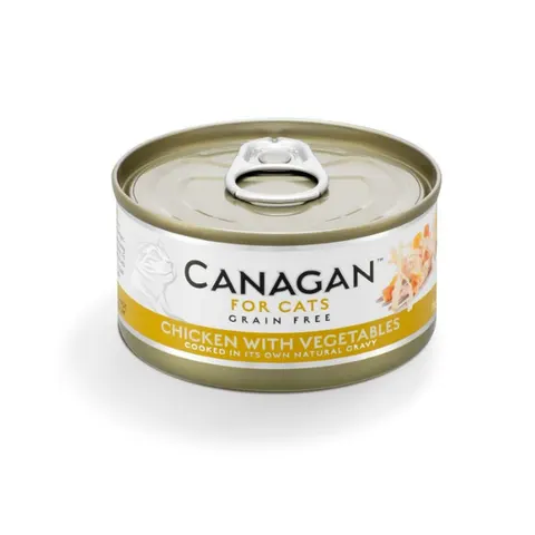 CANAGAN Kurczak z warzywami - karma mokra dla kotów - 75 g