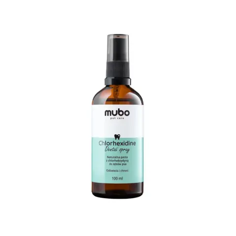 Mubo Chlorhexidine Dental Spray - Naturalna pasta z chlorheksydyną dla psa, bez szczotkowania - 100 ml