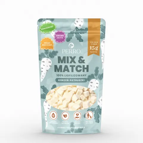 PERRO MIX & MATCH KORZEŃ PIETRUSZKI Przysmaki liofilizowane - 15 g