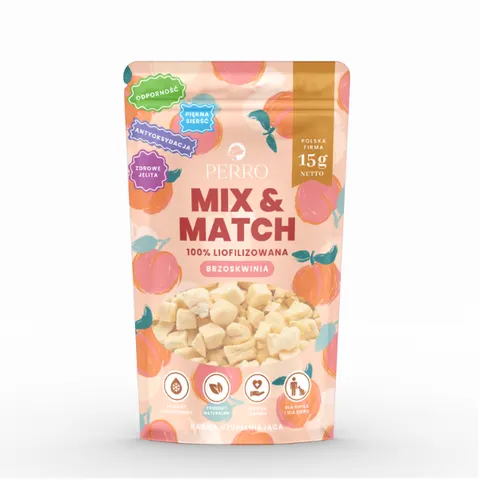 PERRO MIX & MATCH BRZOSKWIANIA Przysmaki liofilizowane - 15 g