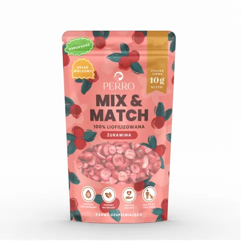 PERRO MIX & MATCH ŻURAWINA Przysmaki liofilizowane - 10 g