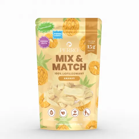 PERRO MIX & MATCH ANANAS Przysmaki liofilizowane - 15 g