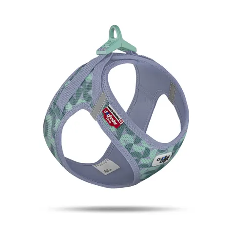 Curli Szelki dla psa - Clasp Air Mesh Semi Circle Blue