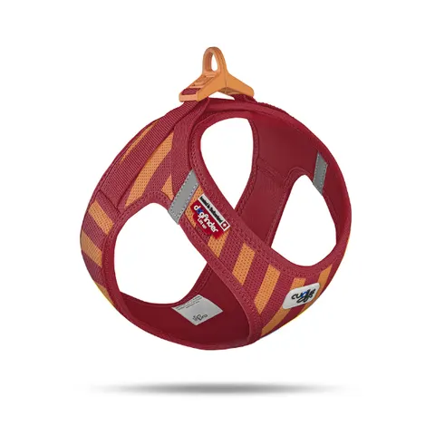 Curli Szelki dla psa - Clasp Air Mesh Stripes Red