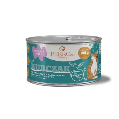 PERRO Karma mokra dla kotów - kurczak - 185 g