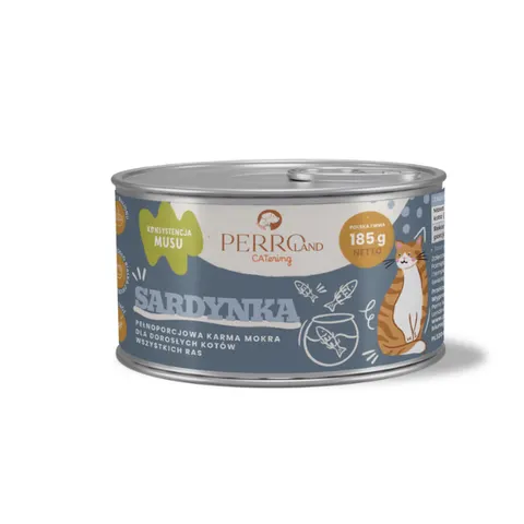 PERRO Karma mokra dla kotów - sardynka - 185 g